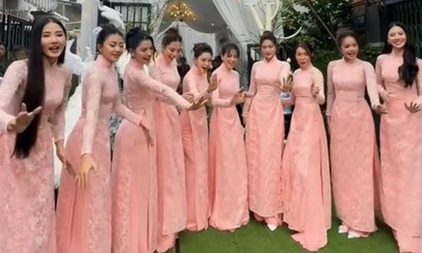 Dàn sao khuấy động lễ rước dâu của Khánh Vân